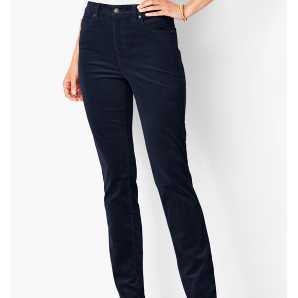 Talbots flawless  high waist straight‎ leg cords. NWT. Retail 90 - Picture 1 of 9